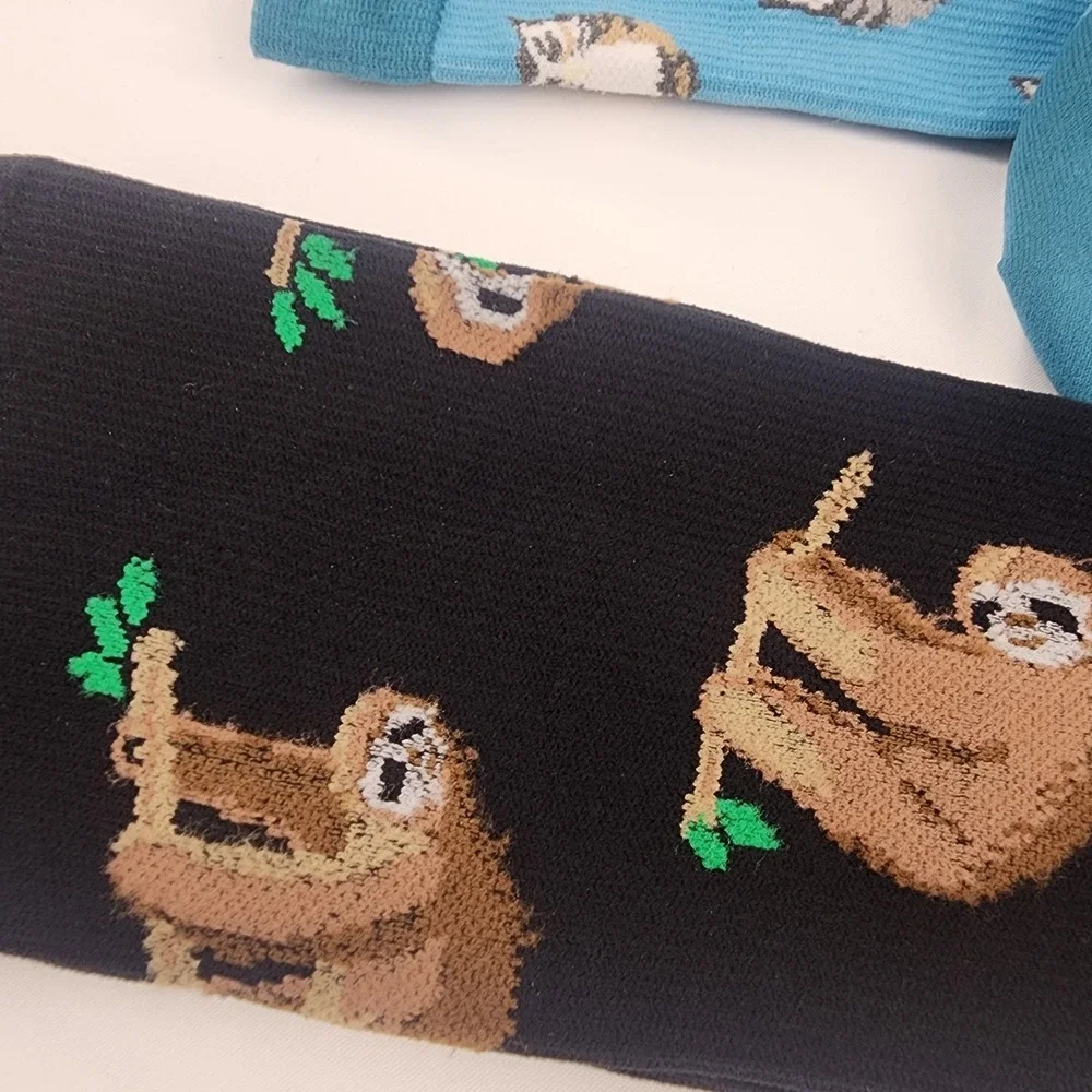 LEVSOX Compression Sock size M 20-30MMHG Sloth And Owls Pregnancy Nurses Health